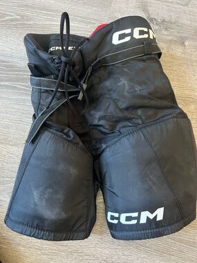 CCM Red and Black Hockey Pants - Large